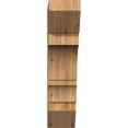 thumbnail image 2 of Ekena Millwork 6"W x 22"D x 26"H Balboa Slat Rough Sawn Bracket, Western Red Cedar, 2 of 4