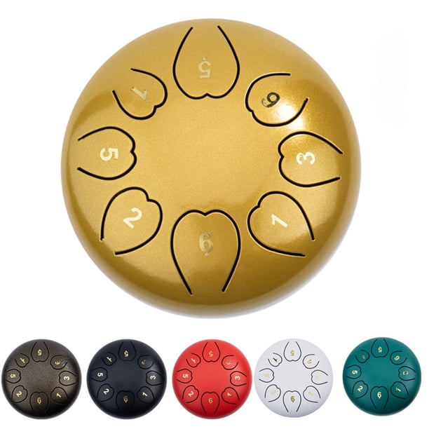 ¡Rebajas Grandes!, Tambor de lengüeta de acero de 6 pulgadas, tambor de disco, tambor negro, instrumento de percusión, tambor Akmoler