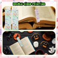 thumbnail image 5 of Halloween Bookmarks, 12pcs Stay Spooky Bookmarks with Halloween Pumpkin Witch Hat Ghost Bat Pendants for Trick Or Treat Prizes Halloween Holiday Party Favor Decorations, 5 of 6