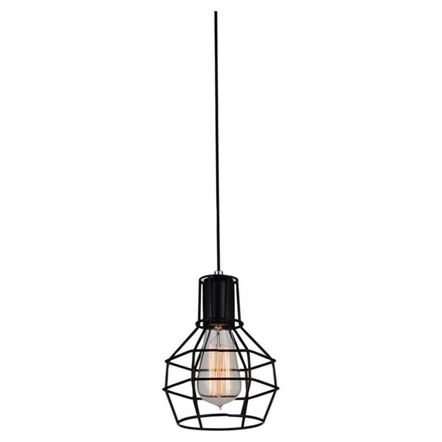 CWI Lighting Mini Pendentif Lumineux avec Finition Noire
