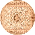 thumbnail image 1 of Ahgly Company Indoor Round Medallion Orange Traditional Area Rugs, 8' Round, 1 of 1