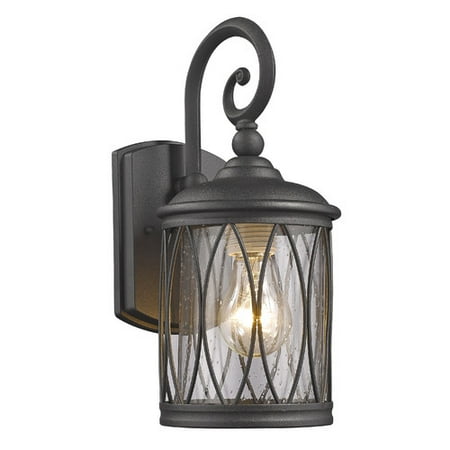 Chloe Lighting Dinadan Transitional 1 Light Black Outdoor Wall Sconce 13 Height This One Light Outdoor Sconce Features In A Lantern Design Made Of Quality Metal Frame Matte Black Finish It Brings Modern Farmhouse Aesthetics