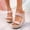 Pink, variant on Wedge Sandals for Women Baeitkot Women Casual Round Head Comfy Slippers Wedge Heel Shoes