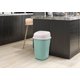 thumbnail image 2 of Bote de Basura Chico 2 Pack con Tapa Balancín  - Basurero de Plástico Resistente, Papelera para Baño, Cocina y Oficina (Blanco), 2 of 4