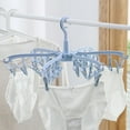 thumbnail image 2 of Lieonvis Foldable Drying Rack with 24 Clips for Drying Lingerie Baby Clothes Drying Towels Rotatable Drying Rack, 2 of 10