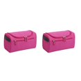 thumbnail image 1 of Bewildely Bolsa de maquillaje portátil de gran capacidad para hombres, senderismo, mochilero, bolsa de almacenamiento de cosméticos, neceser impermeable Rosa roja 2piezas Bewildely CBP109887, 1 of 5