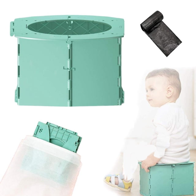 Orinal para bebé, asiento de inodoro para niños en movimiento, orinal para niños en movimiento, inodoro de viaje portátil para niños
