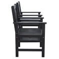 thumbnail image 4 of SAFAVIEH Brea Transitional Outdoor Patio Twin Bistro Set, Black, 4 of 12