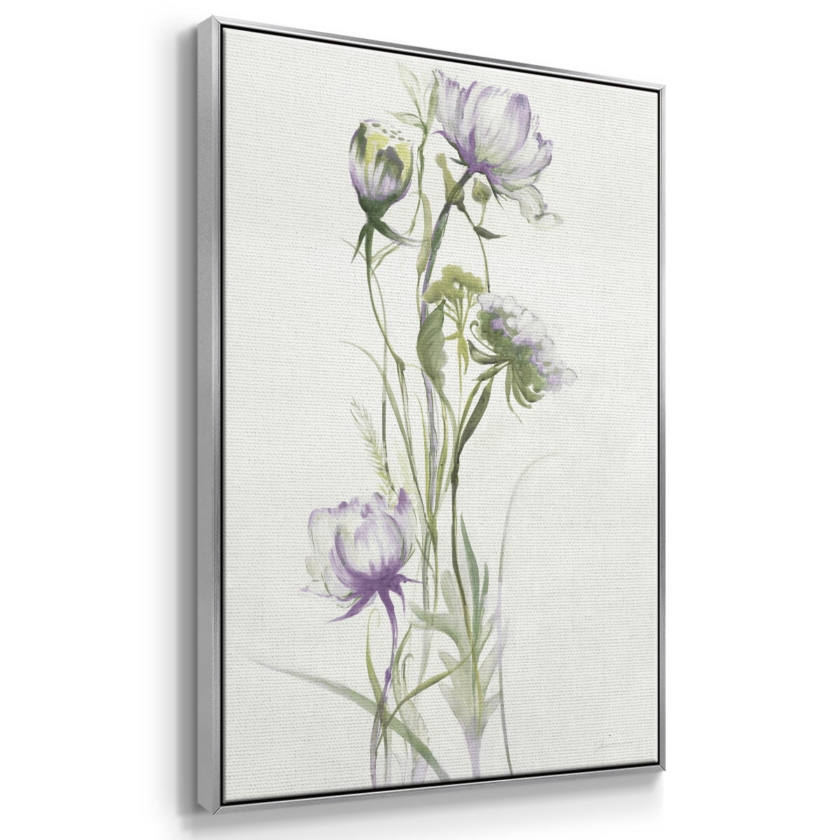 Late Summer Wildflowers I V30 Framed Premium Gallery Wrapped Canvas - Ready to Hang