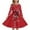 z251126-2-Red, variant on XEGLSBU Girls Christmas Dress Size 14/16 Style Girls Print Party Dress with Lace up Front Long Sleeves and Back Elastic Zipper for Holiday Festive Pageant Gown Black Size 9-10 Years