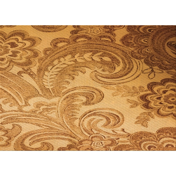 Ahgly Company Machine Washable Indoor Rectangle Transitional Beer Orange Area Rugs, 2' x 3'