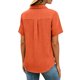 thumbnail image 4 of Camisas de Manga Larga para las Mujeres Suelto Ajuste Solapa Botón de Manga Corta Blusa de Túnica, Suaves Camisas de Manga Larga para las Mujeres Bajo Scrubs Desgaste de Verano Casual, 4 of 7