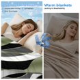 thumbnail image 2 of Sage Green Stripe Cooling Blanket,Lightweight Breathable Summer Throw Blanket with Double Sided Cold Effect,Grey White Geometric Modern Abstract Picnic Blankets Bed Sheet for Hot Sleepers 60"x80", 2 of 8