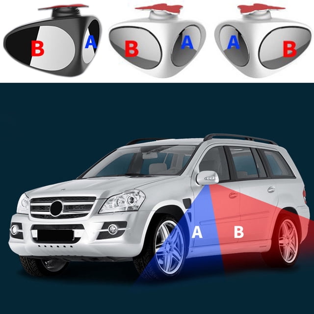 Accesorios para el automóvil - Espejo universal de ajustable 360 Espejo ajustable Resistencia al calor para estaciona Cola Vista posterior Espejo de punto ciego