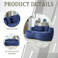 thumbnail image 4 of Bean Bag Sofa Lazy Sofa Durable Comfort Lounger High Back Bean Bag Chair Couch for Adults and Kids, Indoor & Outdoor, Accent Floor Soft Lounge Chair (Navy), 4 of 9