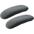 thumbnail image 2 of 1 pair of polyester armrest covers - dark gray, 2 of 5