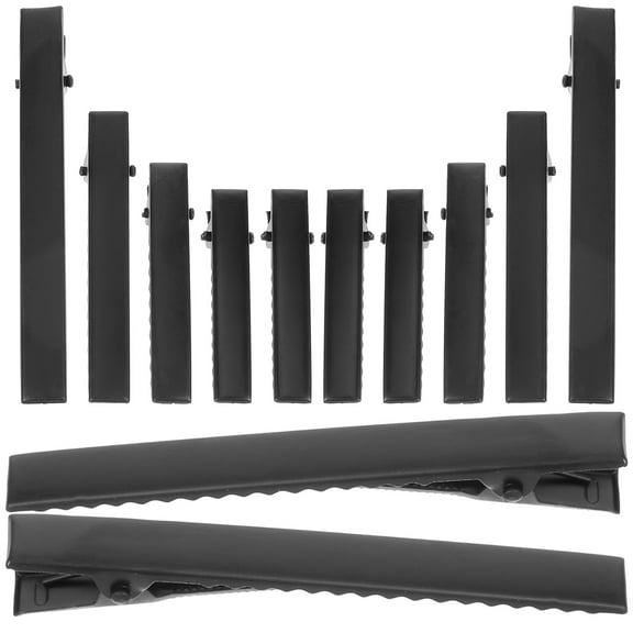 Niceauty 40Pcs Hair Dressing Clips Metal Black Matte Hair Barrettes for Women Everyday