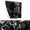 thumbnail image 6 of AKKON - Fits 2005 2006 2007 Jeep Grand Cherokee LED [C-Tube] Light Bar Projector Black Headlights + Tail Brake Lamp Pair, 6 of 7