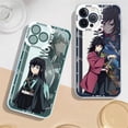 thumbnail image 4 of Funda Para Samsung Galaxy A22 A23 A30 A20 A31 A32 A33 A42 A50 A50S A30S anime Demon Slayer Dibujos Animados A Prueba De Golpes TPU Transparente Anticaída Carcasa, 4 of 4
