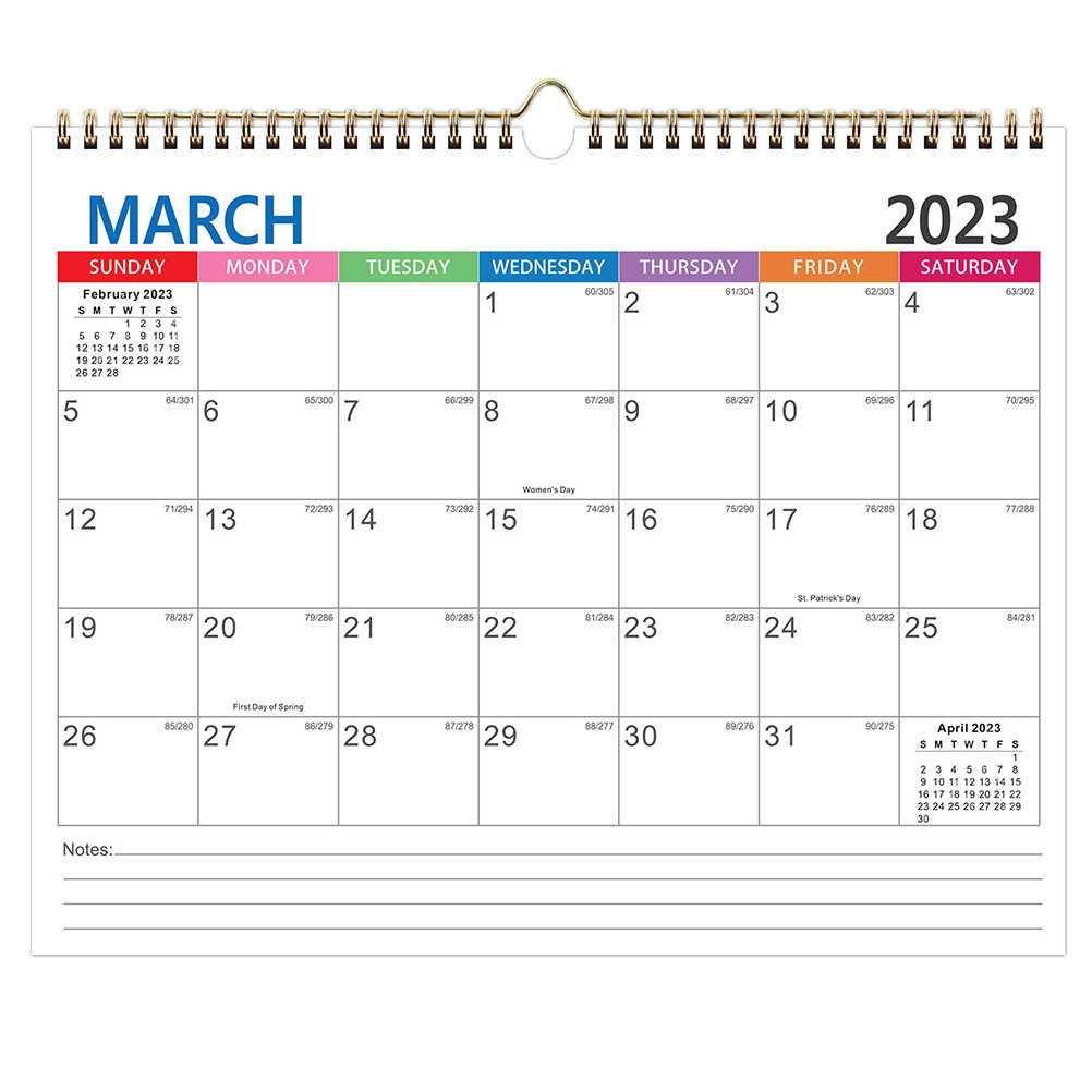 HEMOTON Room Wall Calendar Sturdy Hanging Calendar Noting Monthly