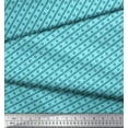 thumbnail image 3 of Soimoi Blue Cotton Voile Fabric Dot & Diagonal Stripe Fabric Prints By Yard 42 Inch Wide, 3 of 3