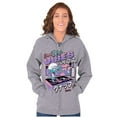 thumbnail image 3 of The Smurfs Cool Kanji DJ Comic Panels Unisex Plus Size Zip Hoodie Brisco Brands 2X, 3 of 5