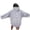 Grey, variant on NinXxx Women's Sunset Beach Oversized Hoodie Beachy Sweatshirt Top Grey M
