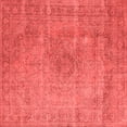 thumbnail image 1 of Ahgly Company Indoor Square Oriental Red Industrial Area Rugs, 6' Square, 1 of 4
