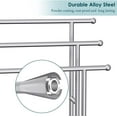 thumbnail image 3 of Kayfia 40" Tall Freestanding Towel Racks for Bathroom, 3 Tier Floor Towel Rack with Storage Basket Silver, 3 of 6