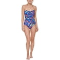 thumbnail image 2 of Tommy Hilfiger Womens Ruched Gathered One-Piece Swimsuit, 2 of 2