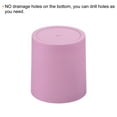 thumbnail image 4 of Uxcell 6" Round Plastic Planter Flowerpot Container Indoor Outdoor, Pink 4 Pack, 4 of 6