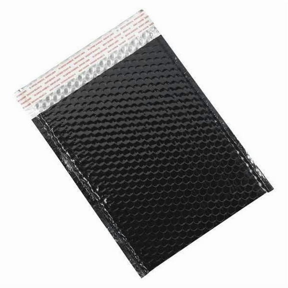 Partners Brand Bubble Mailers,9x11.5",Black,PK100 GBM0911BK