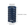 thumbnail image 2 of Unique Bargains Meurent Ressort, 2 Pack 40mm OD 75mm Long Spirale d'Estampage Léger Charge Meurent Ressorts, Bleu, 2 of 5