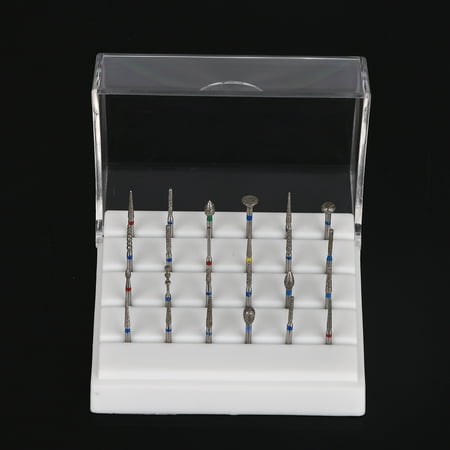 Dental Fast High Speed Ccdes High Speed Block, Autoclavable Dental Burs,24 Holes Dental Burs Holder + Dental Diamond Burs Drill High Speed Block Alloy Autoclavable Box ()