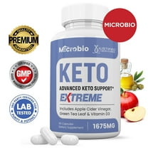Microbio Keto ACV Extreme Pills 1675mg Alternative to Gummies Dietary Supplement 60 Capsules