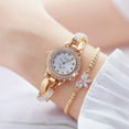 thumbnail image 5 of BS New Watch Chain Watch Butterfly Cross Women's Watch Full of Diamonds Quartz Watch Popular Fashion New, 5 of 7