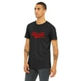 thumbnail image 2 of Daxton Adult Unisex Tshirt Atlanta Script with Georgia Vertical on the Back, Black Gold, XL, 2 of 3