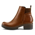 thumbnail image 3 of Pennysue Women's Ankle Boots Platform Lug Sole Chunky Heel Rufous Chelsea Booties with Side Zipper Size 7, 3 of 7