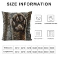 thumbnail image 5 of Faux Fur Pillow Cover Without Insert Decorative Pillowcase Comfortable Warmth Fluffy Tamias Pattern Chipmunks, 5 of 5