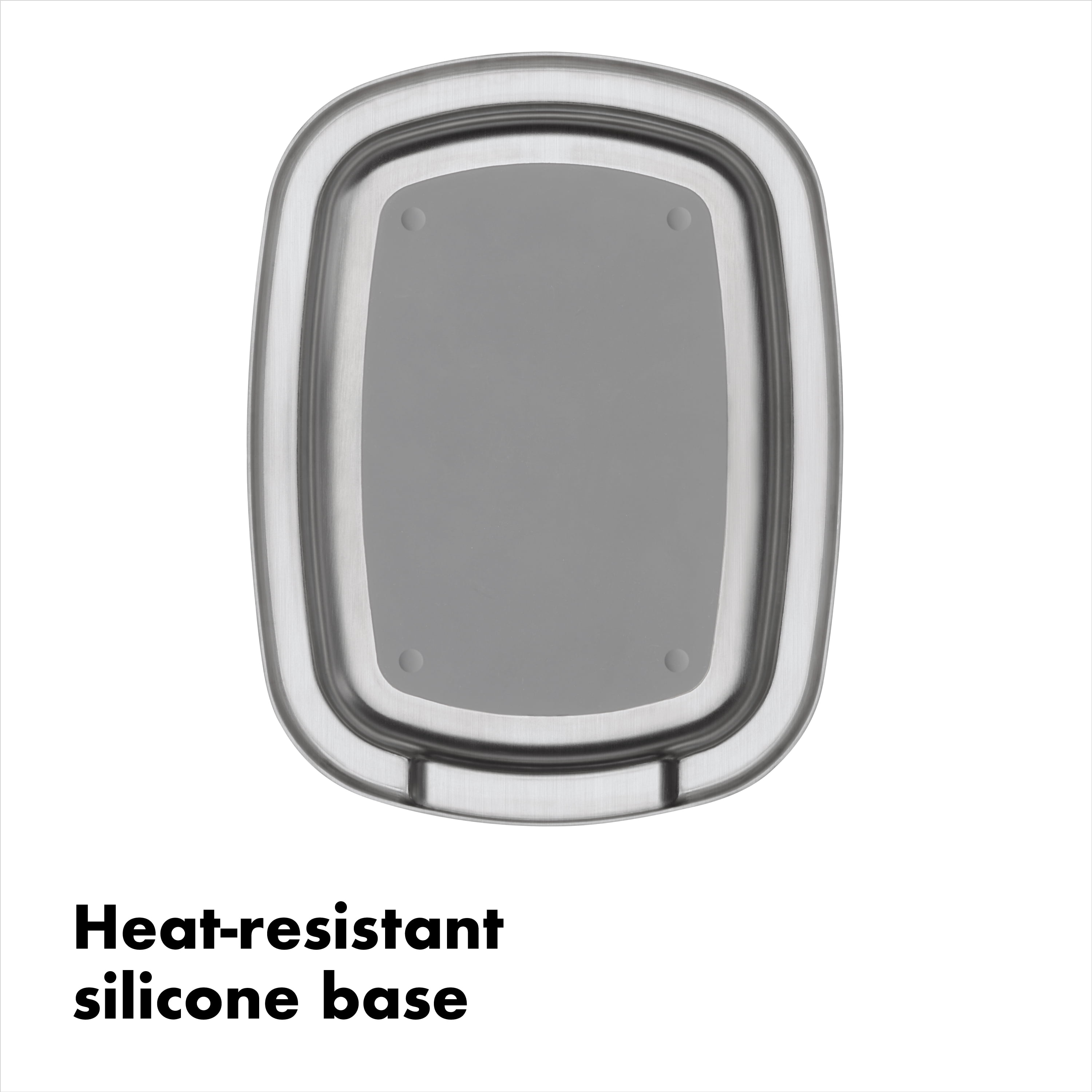 OXO Softworks Stainless Steel Spoon Rest, Silver
