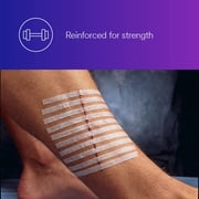 3M Skin & Wound Closure Strips - Reinforced & Sterile Adhesives for Fast Wound & Cuts Healing with Minimal Scarring, Infection Prevention from Suture & Stample Removal - 6mm x 38mm - Pack of 5