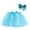 Sky Blue, variant on Kids Girls Rainbow Sequin Tutu Skirt For Girls Ballet Dance Party Performance Skirt With Hairband Set Purple