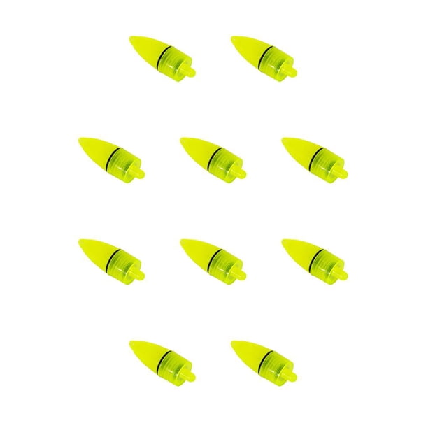 Yuarrent 10 piezas de indicador de alarma de mordedura de pesca, luces de luz nocturna prácticas, alerta elástica, juego de herramientas con Type1 NO1