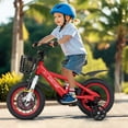 thumbnail image 2 of Costway 12" Kid’s Bike for 3-4 with Height-Adjustable Handlebar & Saddle Handbrake Red, 2 of 9