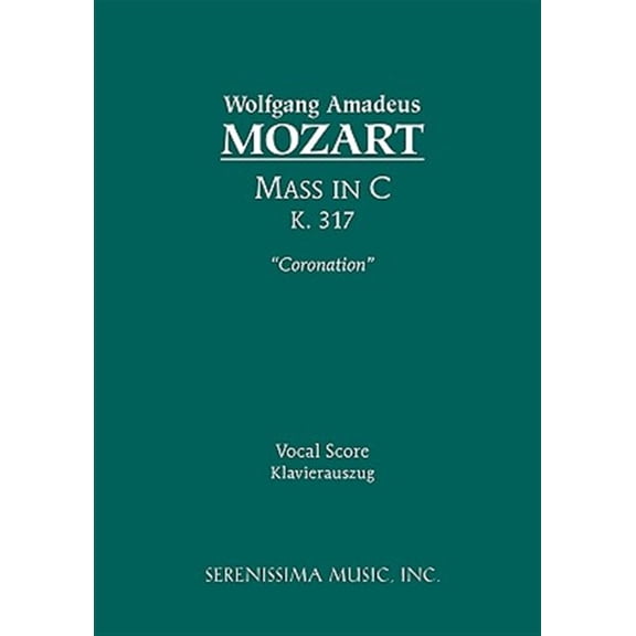 Pre-Owned Mass in C major 'Coronation', K.317: Vocal score (Paperback)