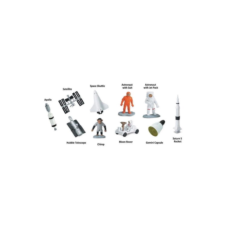 Safari Ltd. Space Exploration TOOB - 10 Mini Figurines: Astronauts