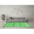 thumbnail image 3 of Ahgly Company Indoor Rectangle Abstract Emerald Green Modern Area Rugs, 6' x 9', 3 of 4
