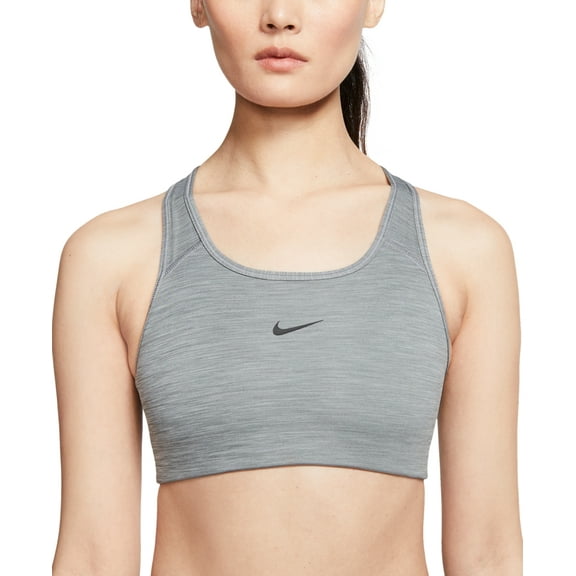 Nike Women's Swoosh Dri Fit Racerback Sports Bra Gray Size Medium