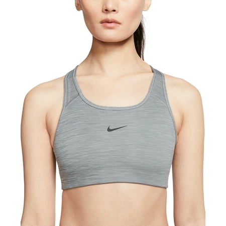 Nike Women's Swoosh Dri Fit Racerback Sports Bra Gray Size Medium