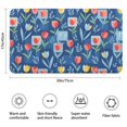 thumbnail image 3 of Pioneer Flower Floral Print Pattern Bathroom Rugs Mat, Non Slip Microfiber Bathroom Rug with Rubber Backing, Soft Mats for Bathroom Floor Tub Shower, 17"x30", 3 of 5